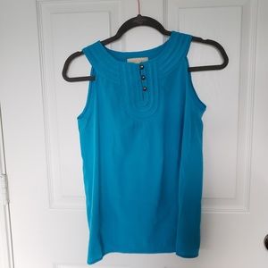 Banana Republic Blue Sleeveless Blouse